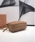 Сумка Miu Miu Matelassé Leather Bandoleer Bag Biege